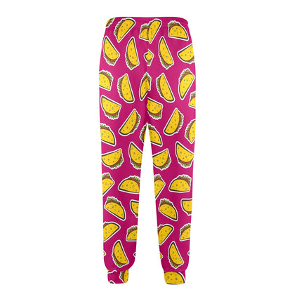 Taco Pattern Print Design TC01 Men's Casual Track Pants