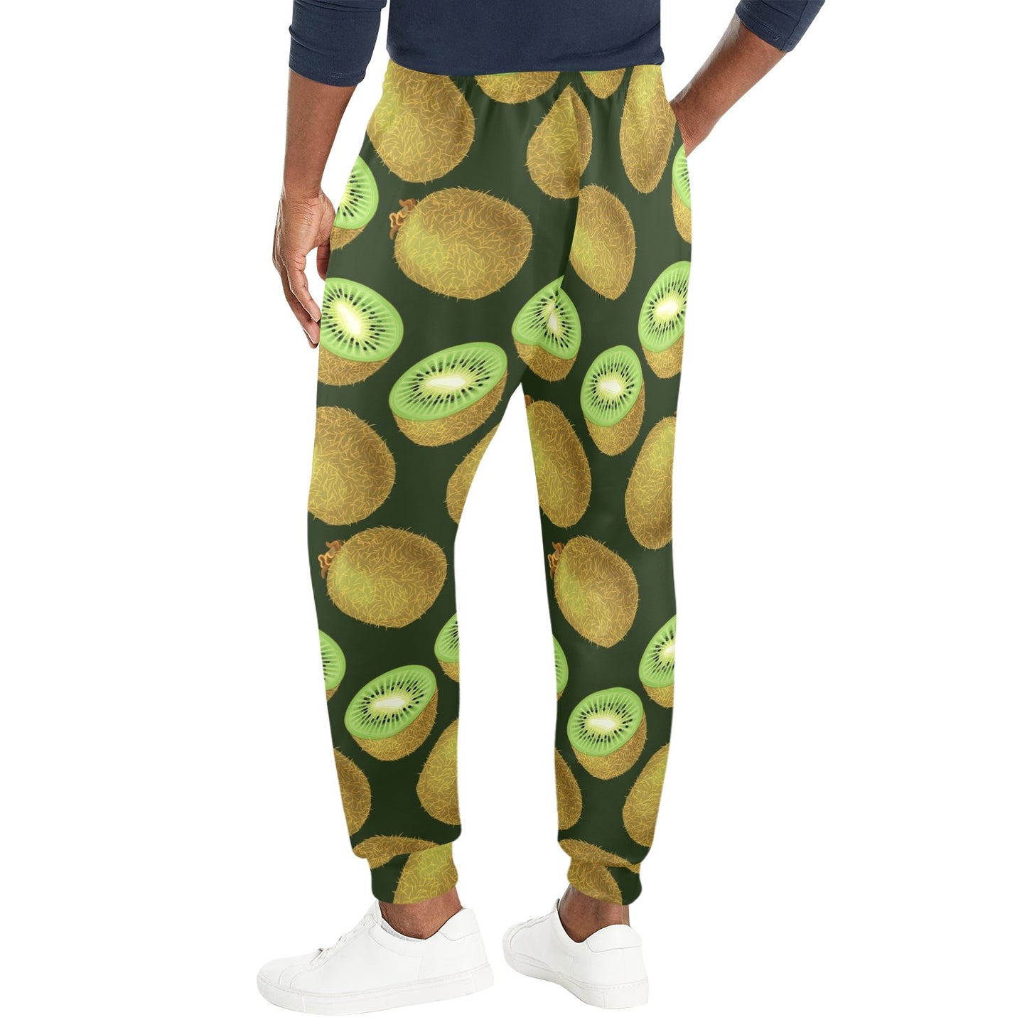 Kiwi Pattern Print Design KW04 Men's Casual Track Pants