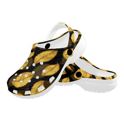 Elm Leave Summer Print Pattern Unisex Clogs Shoes