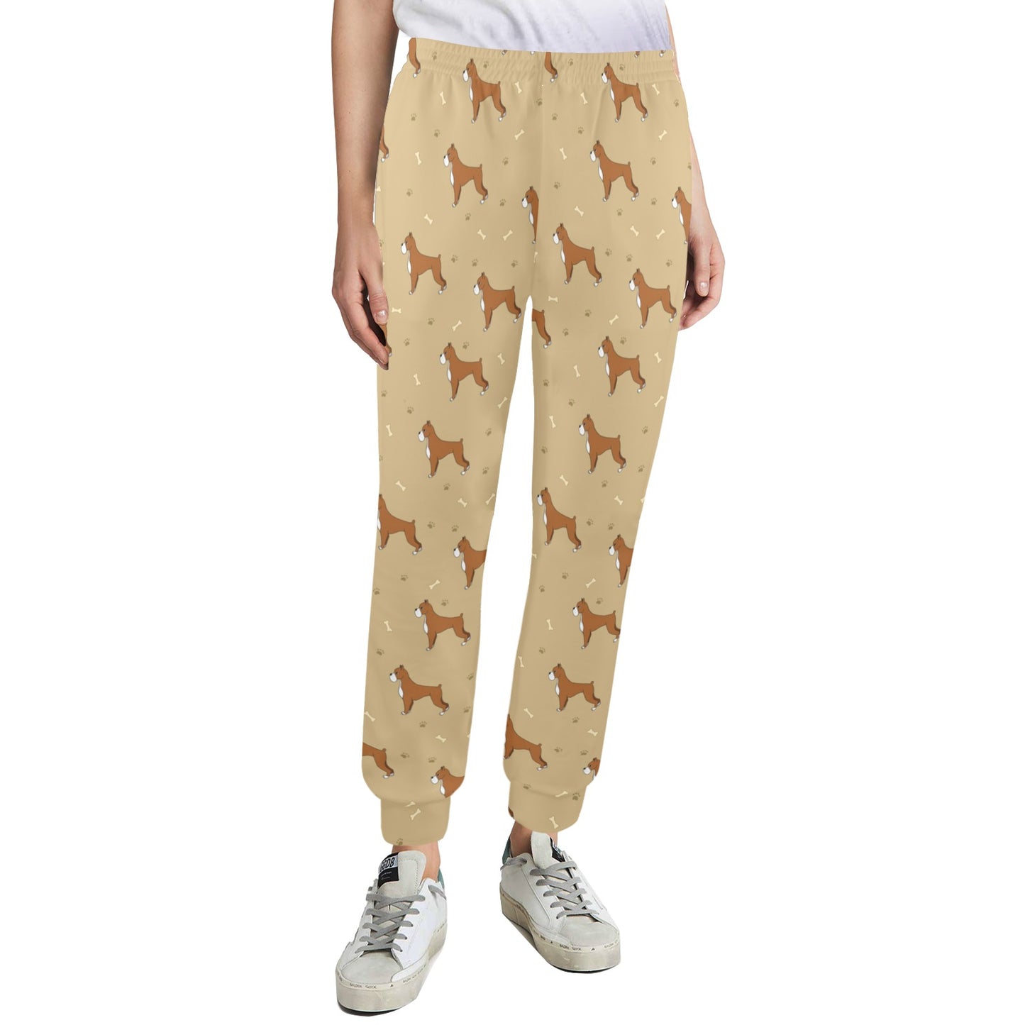 Boxers Pattern Print Design 02 Women's Casual Track Pants