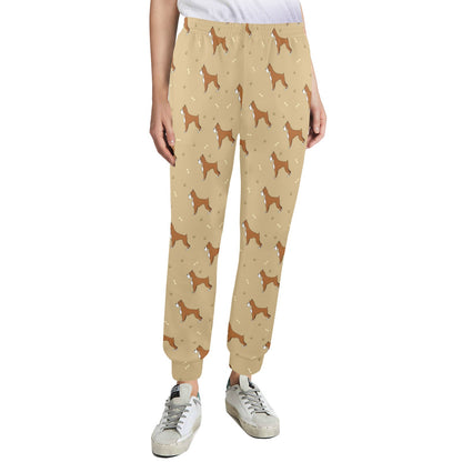 Boxers Pattern Print Design 02 Women's Casual Track Pants