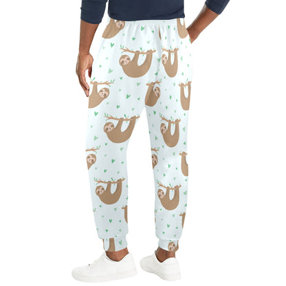 Sloth Print Design LKS308 Men's Casual Track Pants