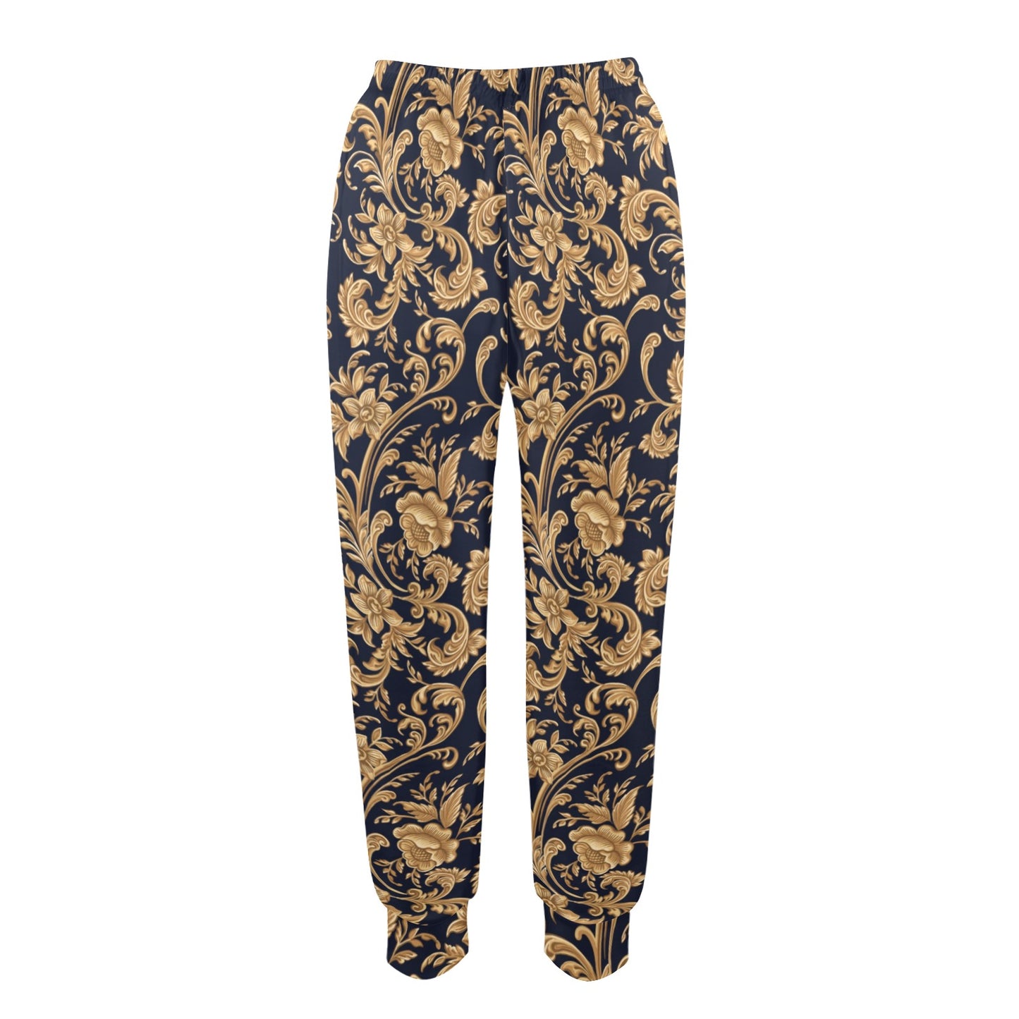 Baroque Golden Pattern Print Design 03 Women's Casual Track Pants