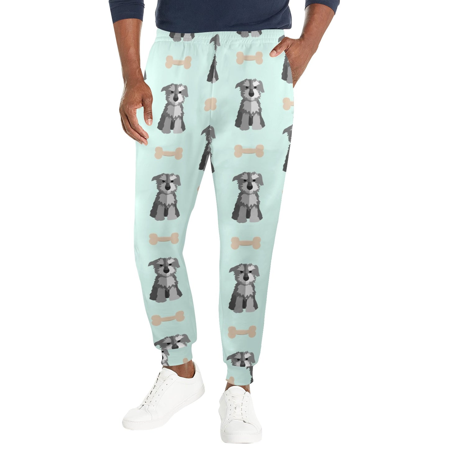Schnauzers Pattern Print Design A03 Men's Casual Track Pants