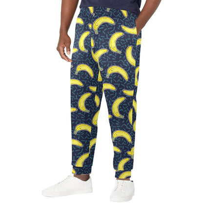 Banana Pattern Print Design BA09 Men's Casual Track Pants