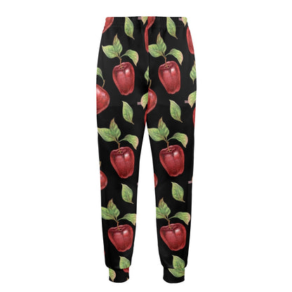 Apple Pattern Print Design AP011 Men's Casual Track Pants