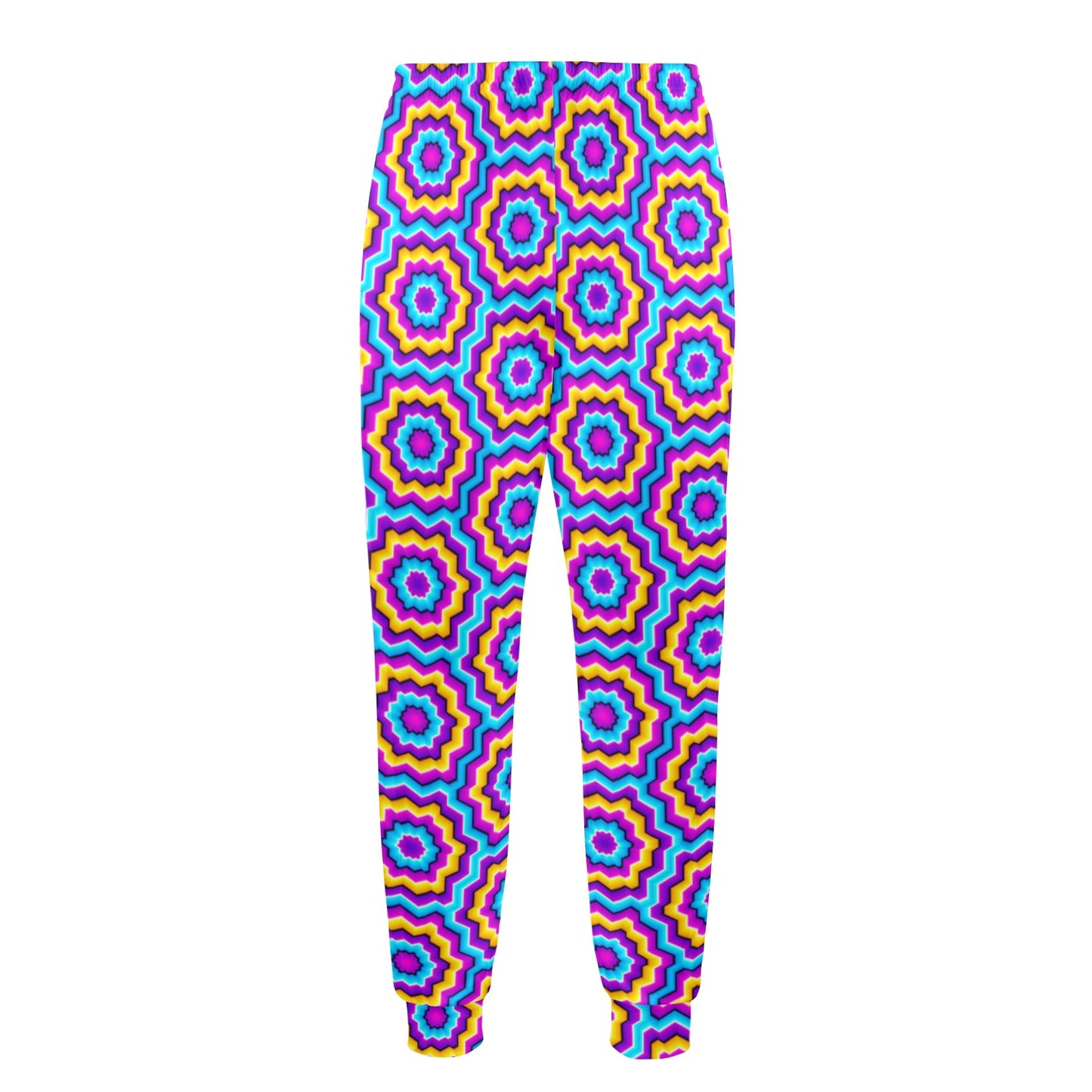 Optical illusion Techno Movement Men's Casual Track Pants