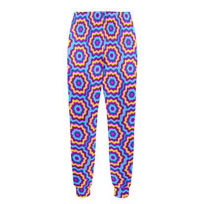 Optical illusion Techno Movement Men's Casual Track Pants