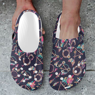 Boho Dream Catcher Colorful Unisex Clogs Shoes