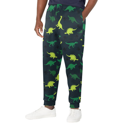 dinosaur green Design Print Pattern JJ098 Men's Casual Track Pants