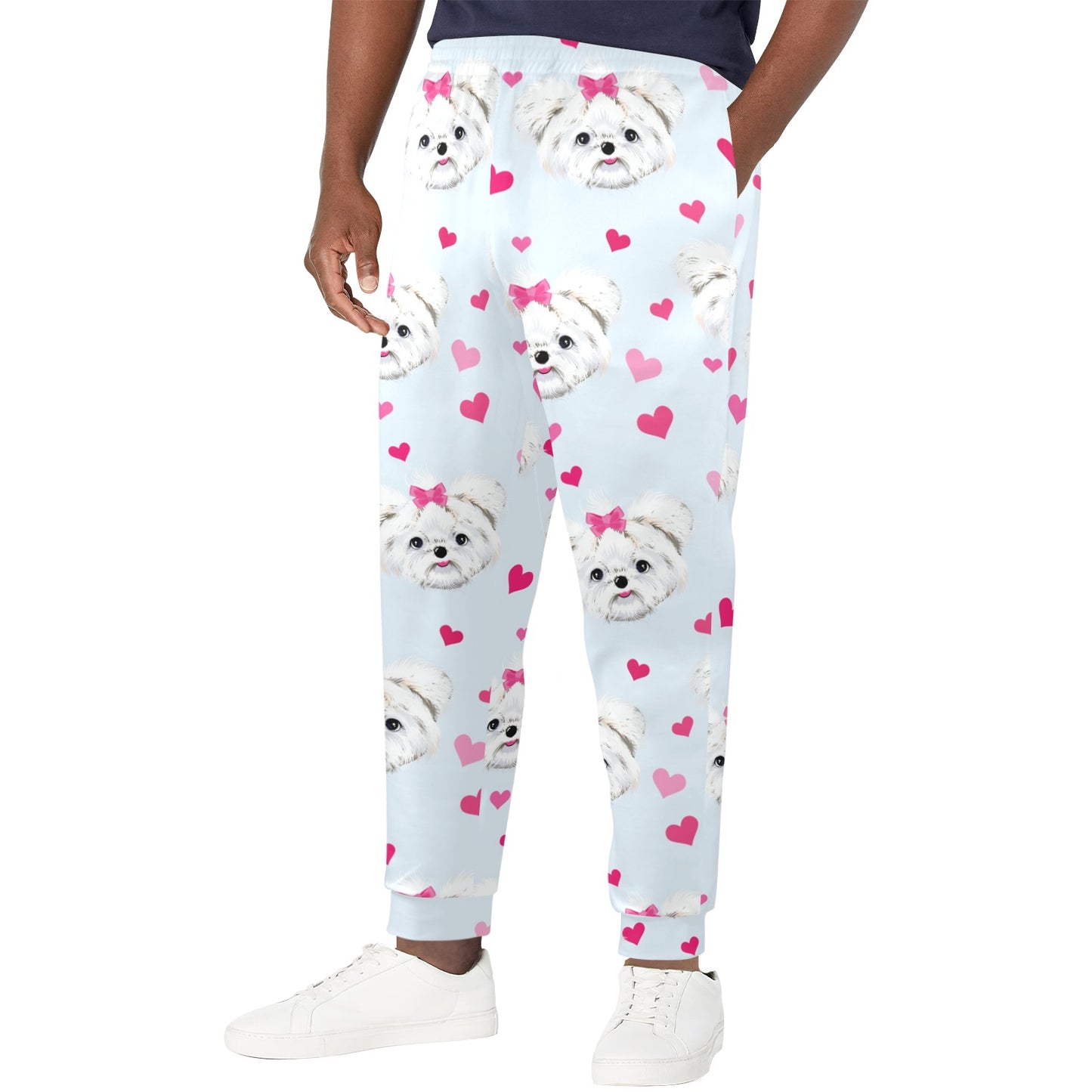 Maltese Pattern Print Design 03 Men's Casual Track Pants