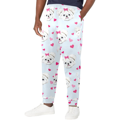 Maltese Pattern Print Design 03 Men's Casual Track Pants