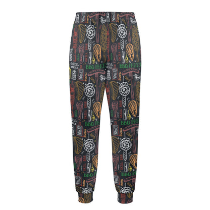 Barbecue Pattern Print Design 03 Men's Casual Track Pants