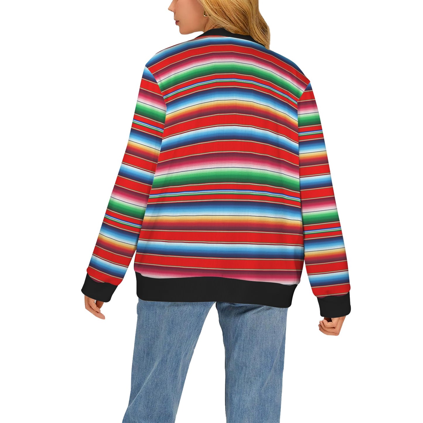 Serape Print Women's Cardigan