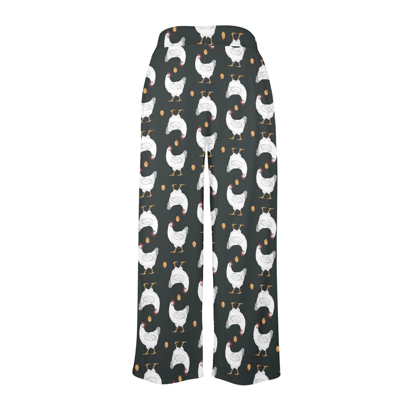 Chicken Pattern Print Design 06 Women's Wide Leg Lounge Pants