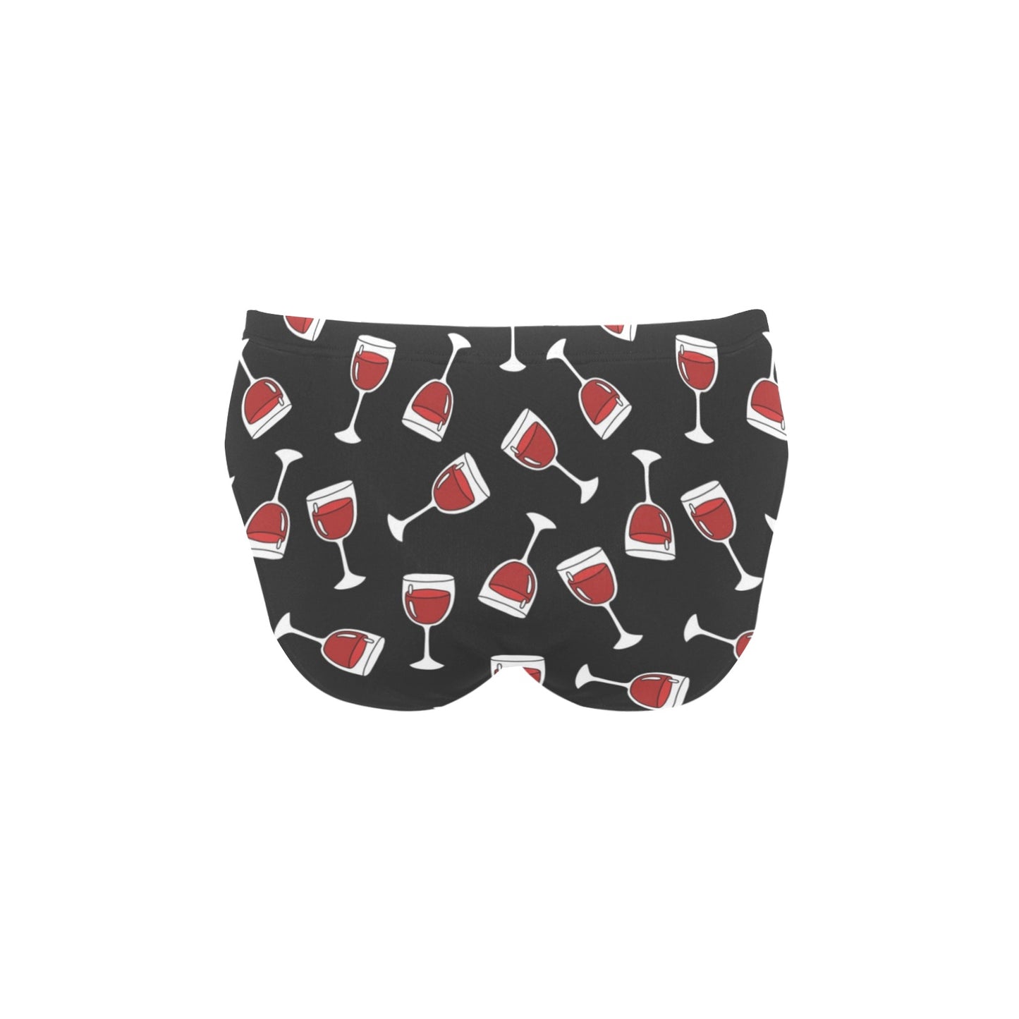 Wine Glass Print Design LKS303 Men's Swimming Briefs