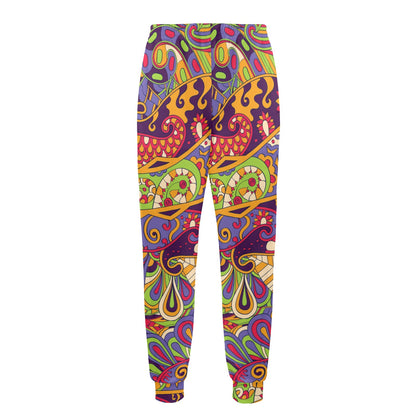 Funky Retro Pattern Print Design A04 Men's Casual Track Pants