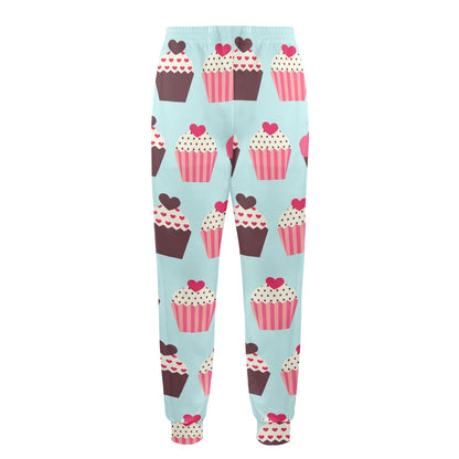 CupCake Print Pattern Men's Casual Track Pants