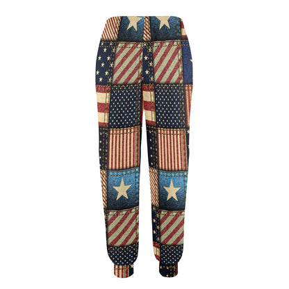 American flag Patchwork Design Women's Casual Track Pants