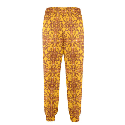 Octopus Background Design Print Men's Casual Track Pants