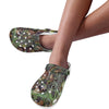 Camouflage Realistic Tree Print Unisex Clogs Shoes