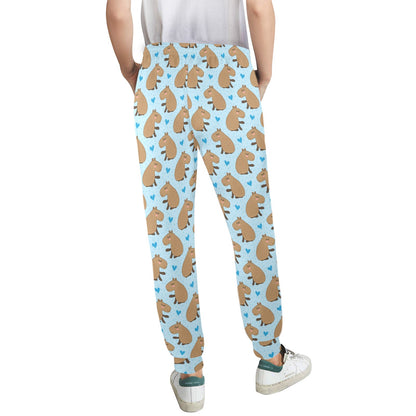 Capybara Pattern Print Design 01 Women's Casual Track Pants