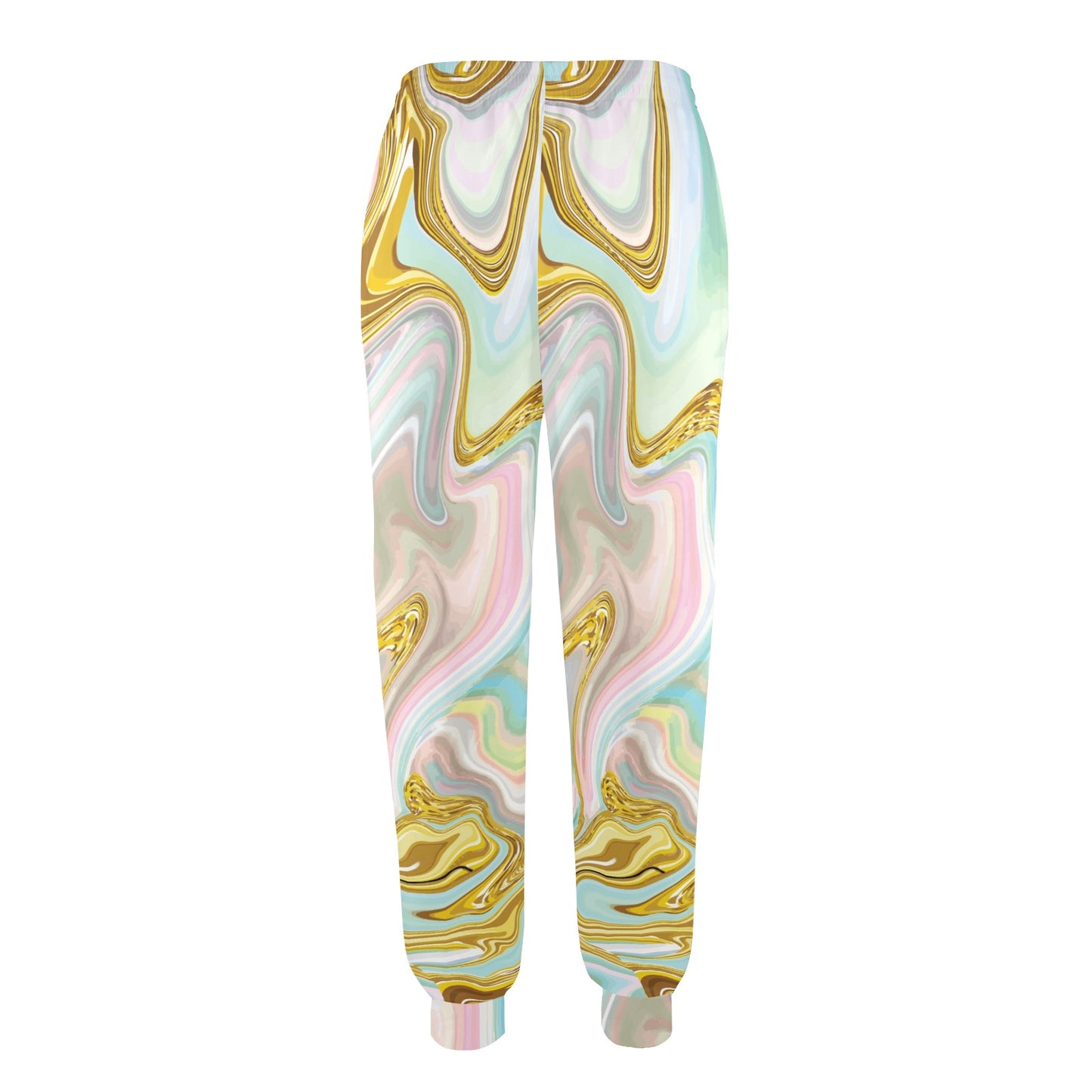 Gold Sweet Marble Women's Casual Track Pants