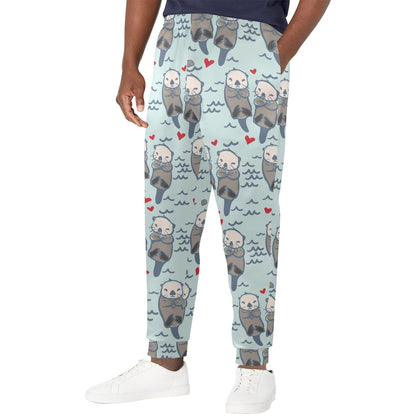 Sea Otter Pattern Print Design 03 Men's Casual Track Pants