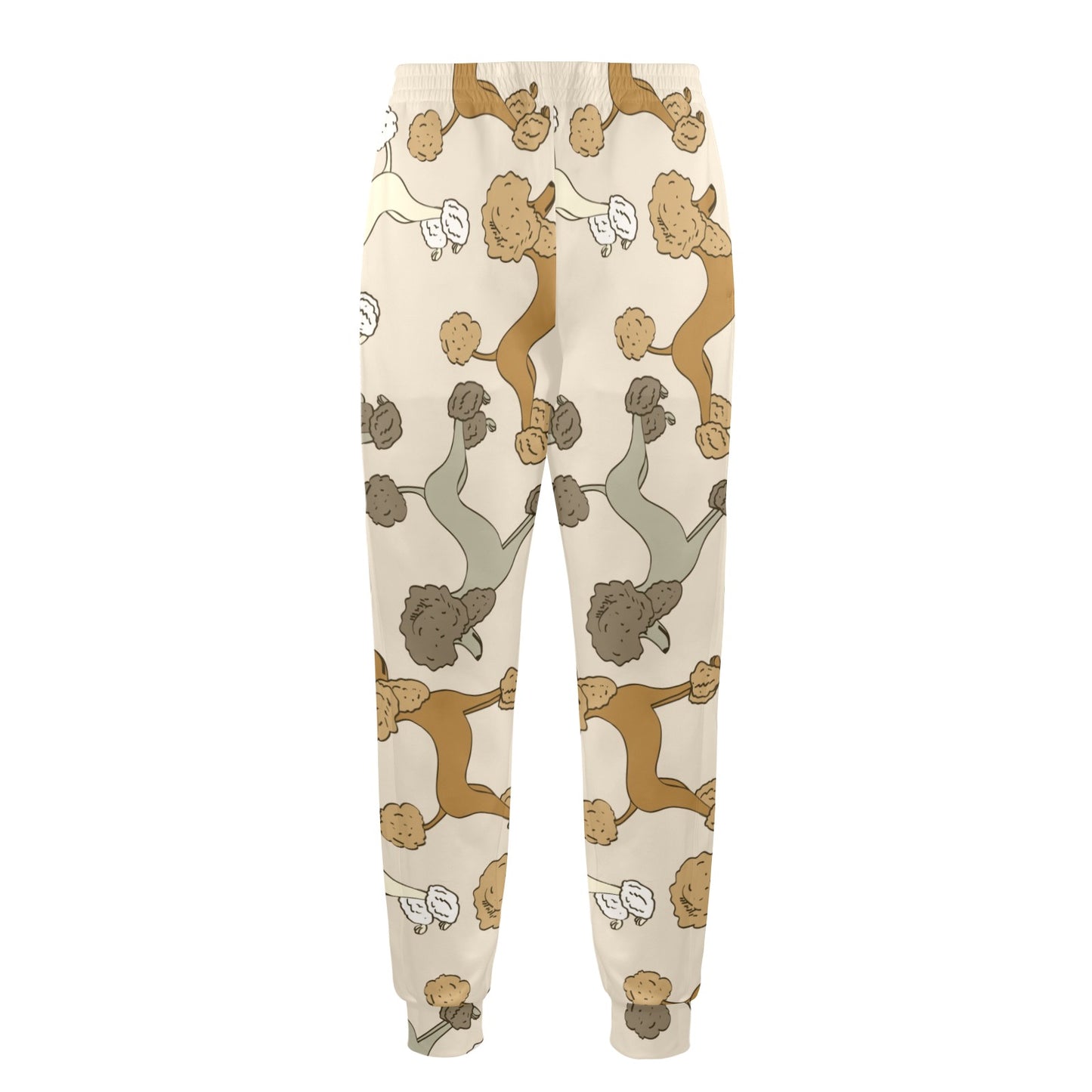 Poodle Pattern Print Design A01 Men's Casual Track Pants