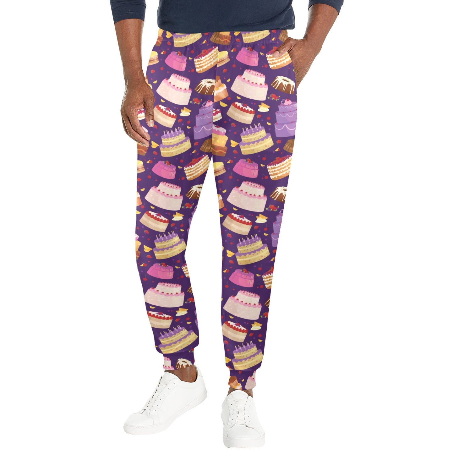 Cake Pattern Print Design 05 Men's Casual Track Pants