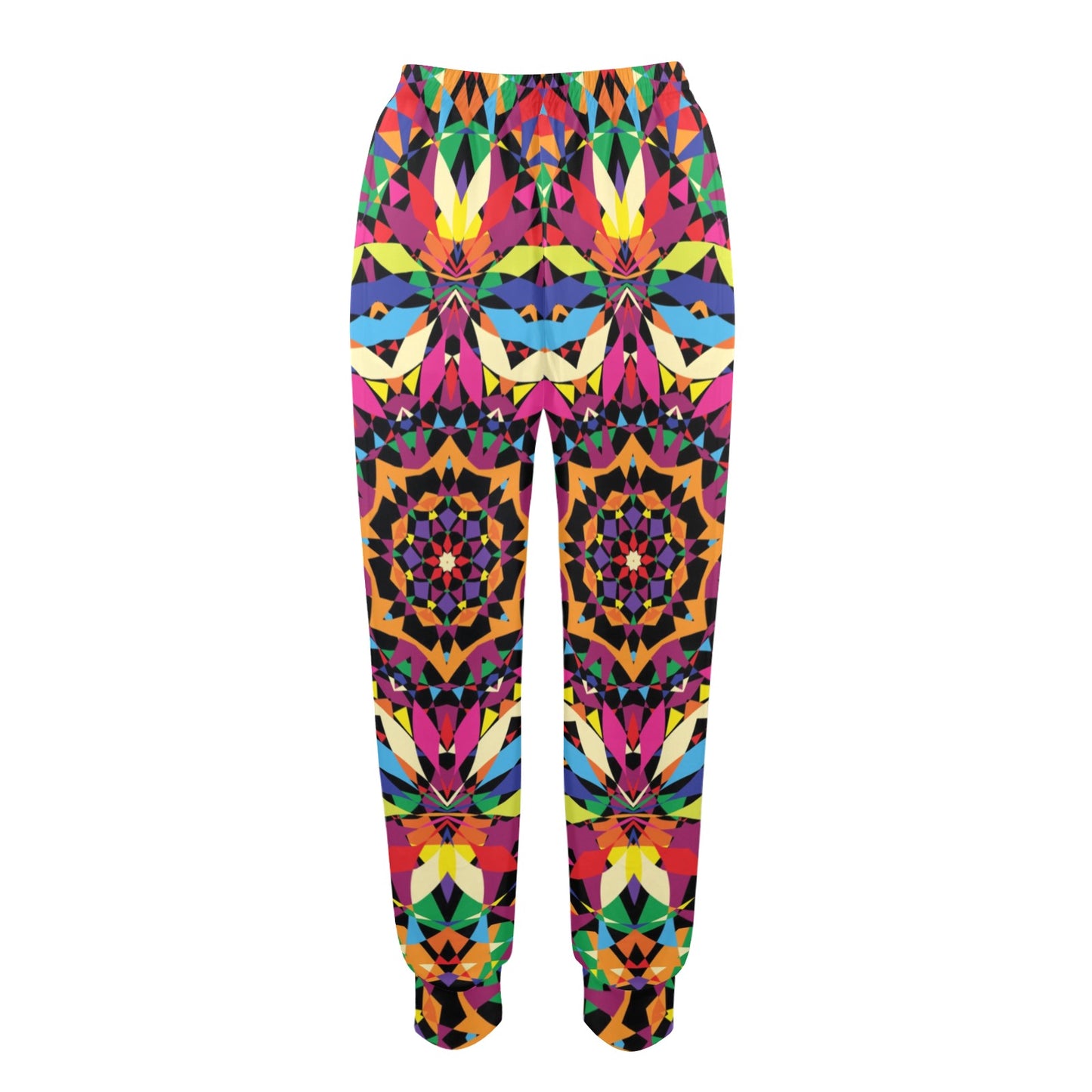 Kaleidoscope Pattern Print Design 02 Women's Casual Track Pants