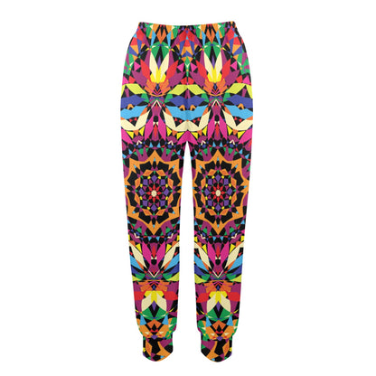 Kaleidoscope Pattern Print Design 02 Women's Casual Track Pants