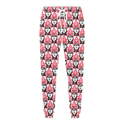 Siberian Huskies Christmas Themed Print Design LKS302 Men's Sweatpants