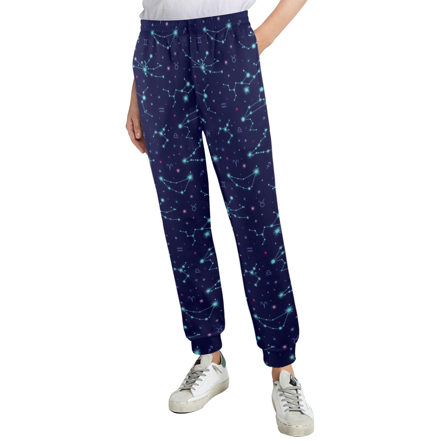 Constellation Pattern Print Design 01 Women's Casual Track Pants