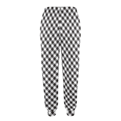 Gingham Print Design LKS402 Women's Casual Track Pants