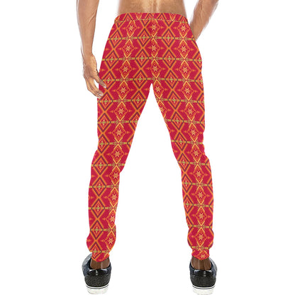 Southwest Aztec Design Themed Print Men's Sweatpants