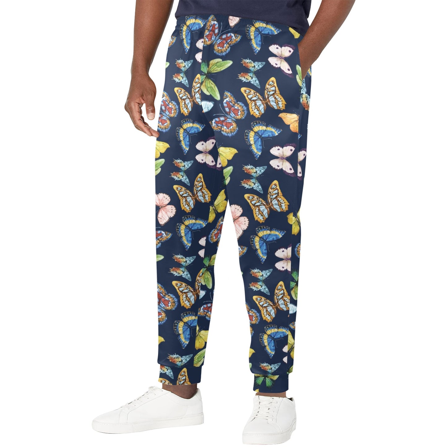 Butterfly Beautiful Print Pattern Men's Casual Track Pants