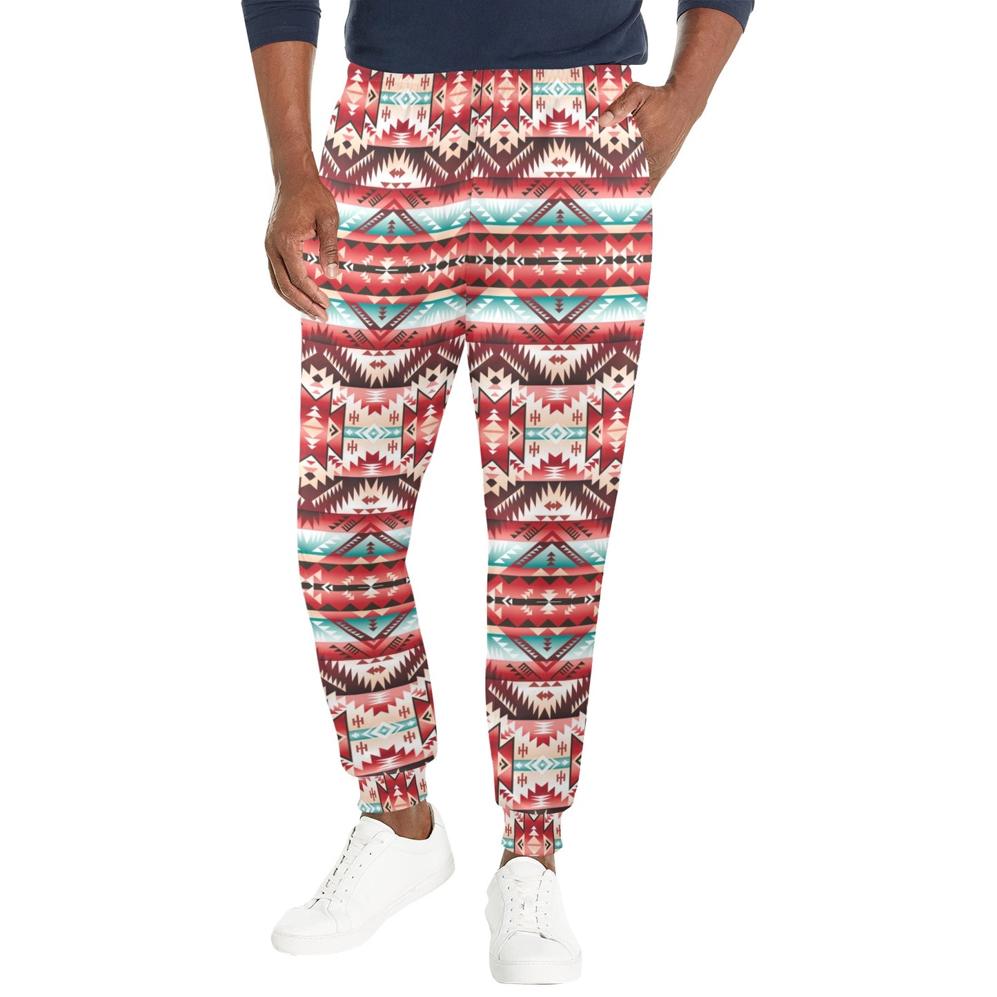 Aztec Western Style Print Pattern Men's Casual Track Pants