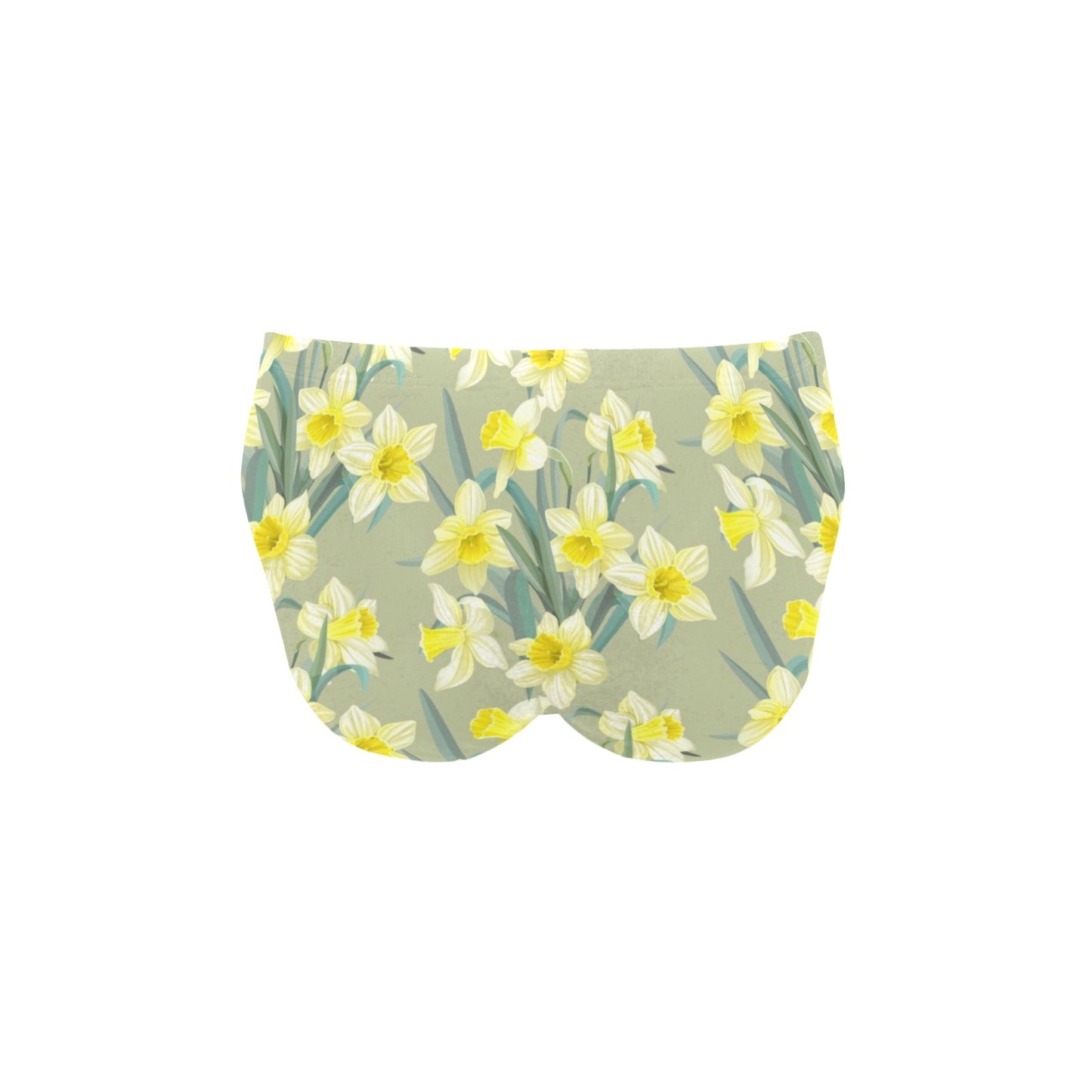 Daffodils Pattern Print Design DF01 Men's Swimming Briefs