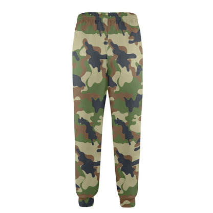 Army Camouflage Pattern Print Design 01 Men's Casual Track Pants