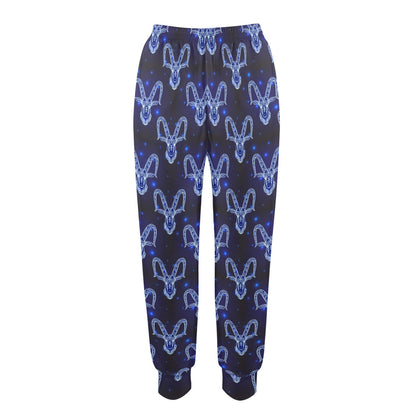 Goat Print Design LKS401 Women's Casual Track Pants
