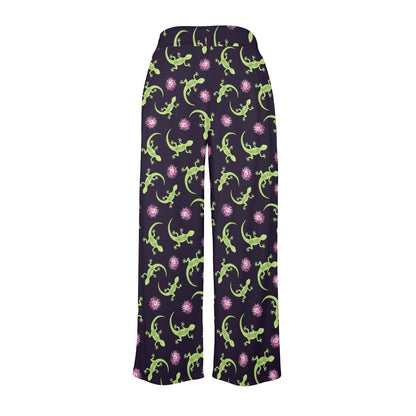 lizard Print Design LKS402 Women's Wide Leg Lounge Pants