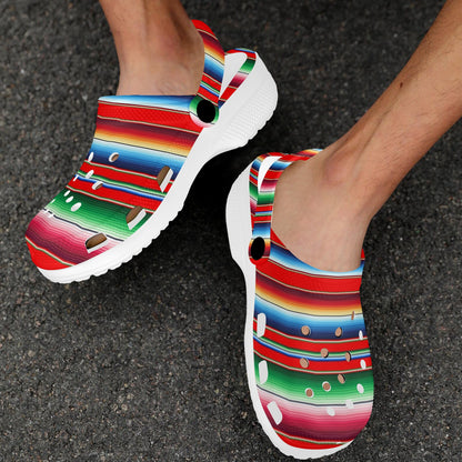 Serape Print Unisex Clogs Shoes