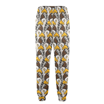 Eagles Head Pattern Men's Casual Track Pants