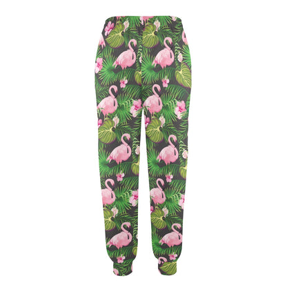 Flamingo tropical Design Print Pattern JJ0183 Women's Casual Track Pants