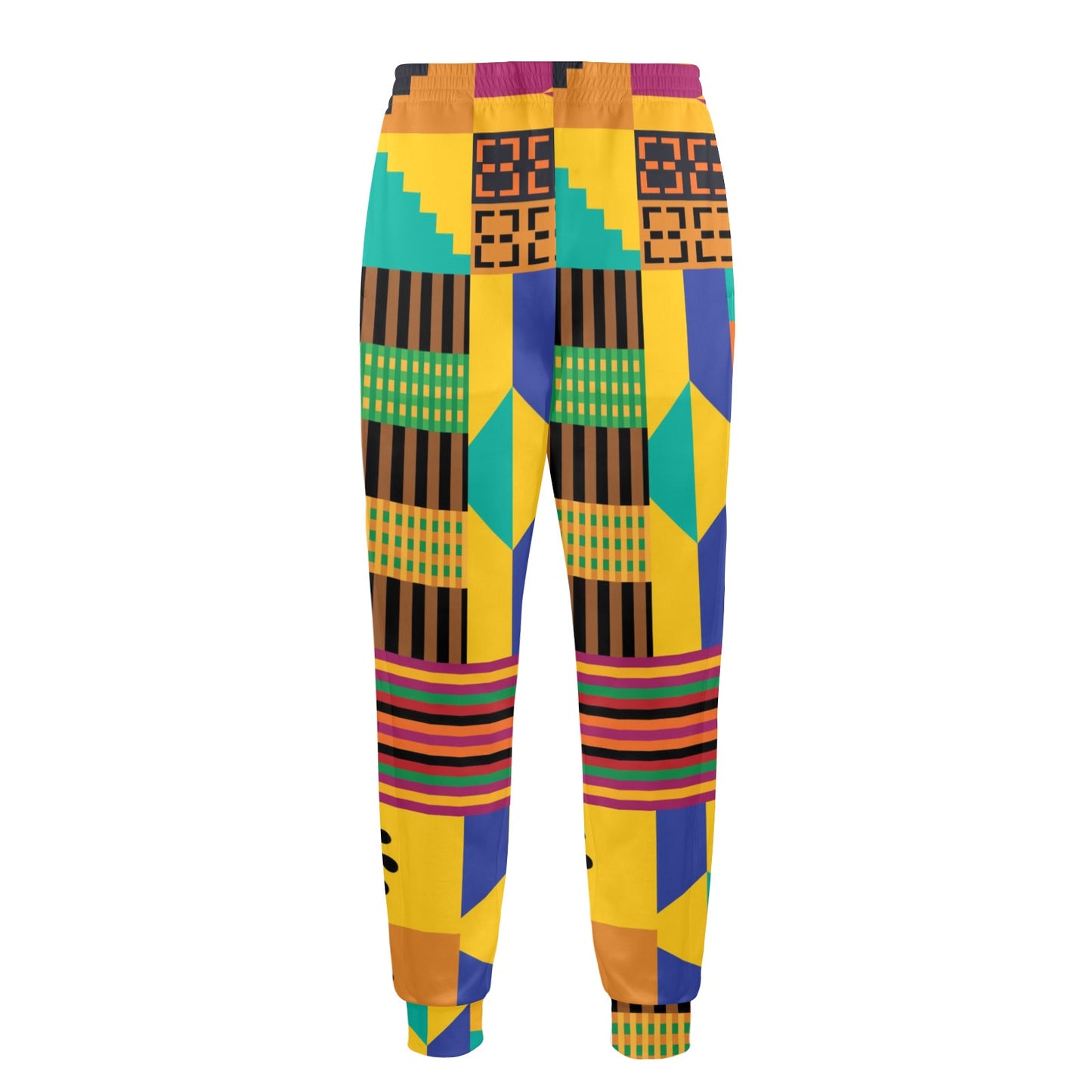 Kente Pattern Print Design 03 Men's Casual Track Pants