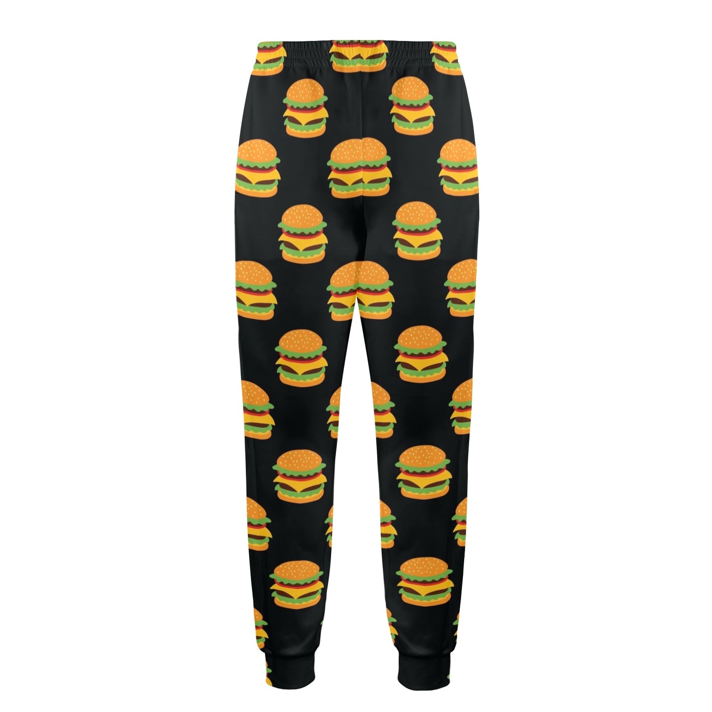 hamburger Design Print Pattern JJ0317 Men's Casual Track Pants