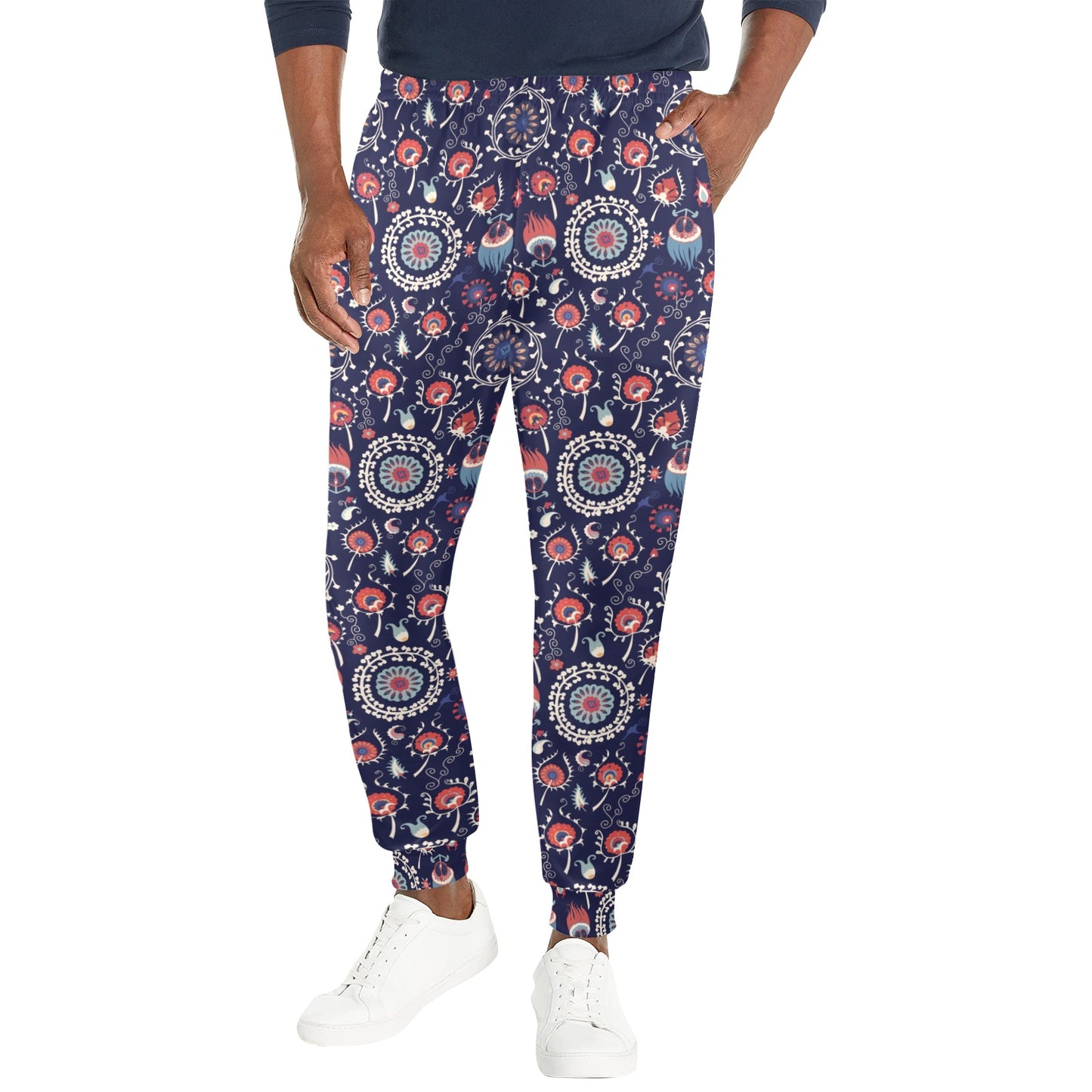 Suzani Print Design LKS305 Men's Casual Track Pants
