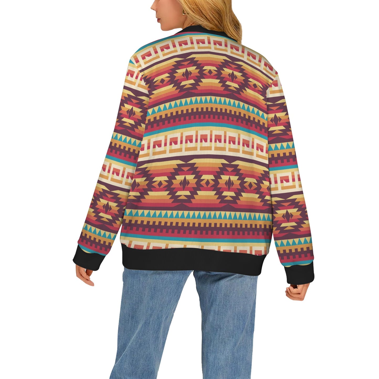 Tribal Aztec Vintage Women's Cardigan