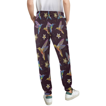Hummingbird Pattern Print Design 04 Women's Casual Track Pants